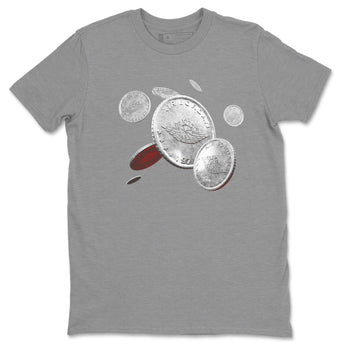 Air Jordan 3 White Cement Sneaker Match Tees Coin Drop Sneaker Tees AJ3 White Cement Sneaker Release Tees Unisex Shirts Heather Grey 2