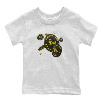 Air Jordan 4 Thunder Sneaker Match Tees Coin Drop Sneaker Tees AJ4 Thunder Jumpman Sneaker Release Tees Kids Shirts White 2