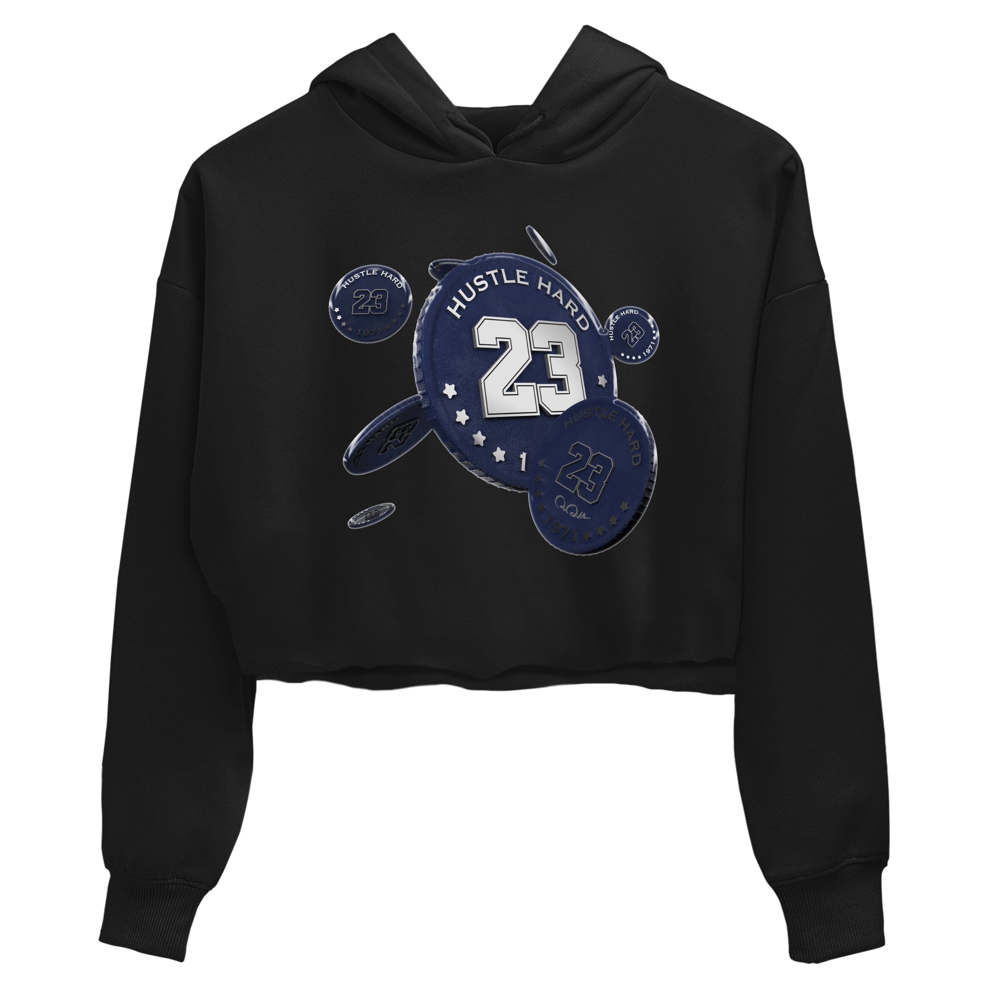 Air Jordan 5 Georgetown Sneaker Match Tees Coin Drop Sneaker Tees AJ5 Georgetown Sneaker Release Tees Women's Shirts Black 2