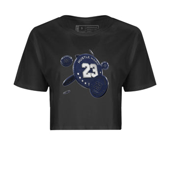 Air Jordan 5 Georgetown Sneaker Match Tees Coin Drop Sneaker Tees AJ5 Georgetown Sneaker Release Tees Women's Shirts Black 2