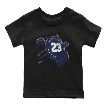 Air Jordan 5 Georgetown Sneaker Match Tees Coin Drop Sneaker Tees AJ5 Georgetown Sneaker Release Tees Kids Shirts Black 2