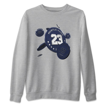 Air Jordan 5 Georgetown Sneaker Match Tees Coin Drop Sneaker Tees AJ5 Georgetown Sneaker Release Tees Unisex Shirts Heather Grey 2