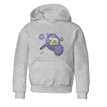 Air Jordan 5 Indigo Haze Sneaker Match Tees Coin Drop Sneaker Tees AJ5 Indigo Haze Sneaker Release Tees Kids Shirts Heather Grey 2