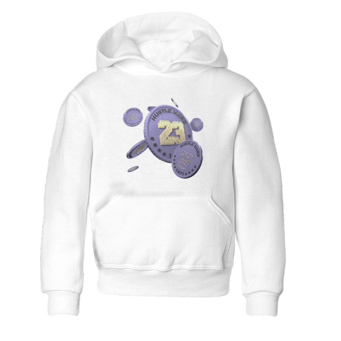 Air Jordan 5 Indigo Haze Sneaker Match Tees Coin Drop Sneaker Tees AJ5 Indigo Haze Sneaker Release Tees Kids Shirts White 2