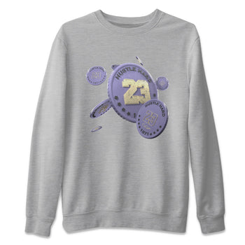 Air Jordan 5 Indigo Haze Sneaker Match Tees Coin Drop Sneaker Tees AJ5 Indigo Haze Sneaker Release Tees Unisex Shirts Heather Grey 2