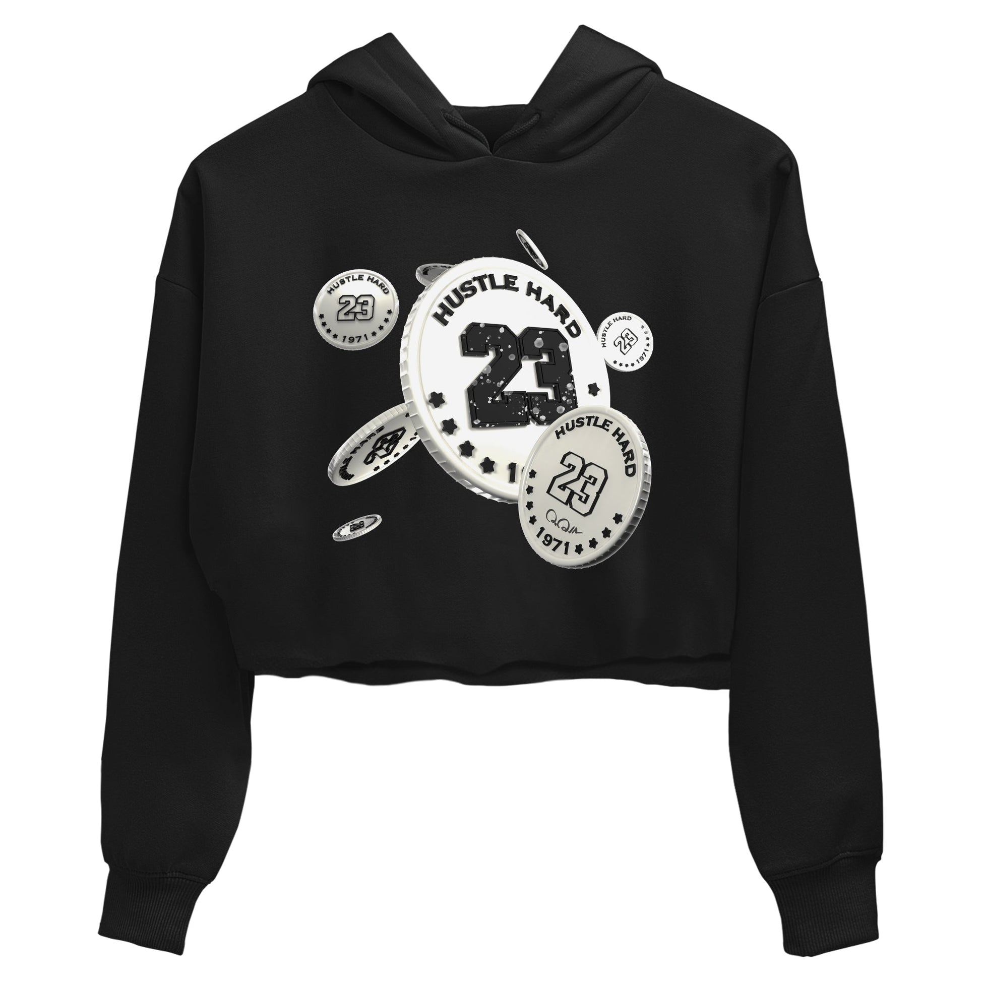 5s Sail shirt to match jordans Coin Drop sneaker tees Air Jordan 5 Sail SNRT Sneaker Release Tees Black 2 crop length shirt
