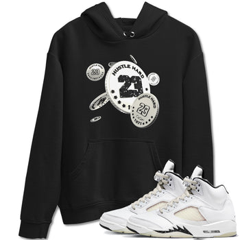 5s Sail shirt to match jordans Coin Drop sneaker tees Air Jordan 5 Sail SNRT Sneaker Release Tees unisex cotton Black 1 crew neck shirt