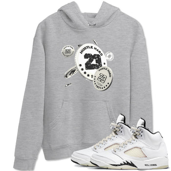 5s Sail shirt to match jordans Coin Drop sneaker tees Air Jordan 5 Sail SNRT Sneaker Release Tees unisex cotton Heather Grey 1 crew neck shirt