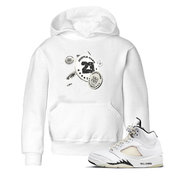 5s Sail shirt to match jordans Coin Drop sneaker tees Air Jordan 5 Sail SNRT sneaker release tees baby toddler White 1 cotton Shirt