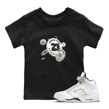 5s Sail shirt to match jordans Coin Drop sneaker tees Air Jordan 5 Sail SNRT sneaker release tees baby toddler Black 1 cotton Shirt