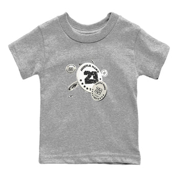 5s Sail shirt to match jordans Coin Drop sneaker tees Air Jordan 5 Sail SNRT sneaker release tees baby toddler Heather Grey 2 cotton Shirt