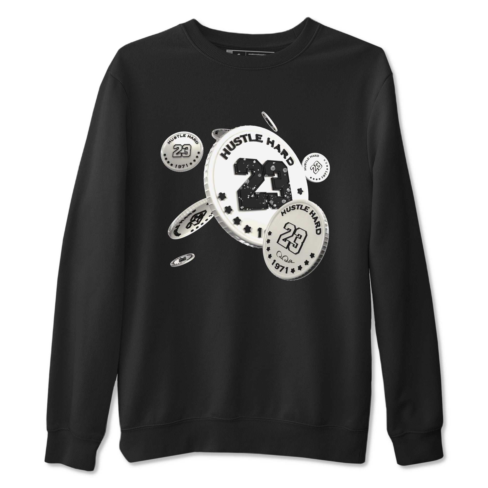 5s Sail shirt to match jordans Coin Drop sneaker tees Air Jordan 5 Sail SNRT Sneaker Release Tees unisex cotton Black 2 crew neck shirt