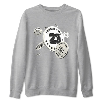 5s Sail shirt to match jordans Coin Drop sneaker tees Air Jordan 5 Sail SNRT Sneaker Release Tees unisex cotton Heather Grey 2 crew neck shirt