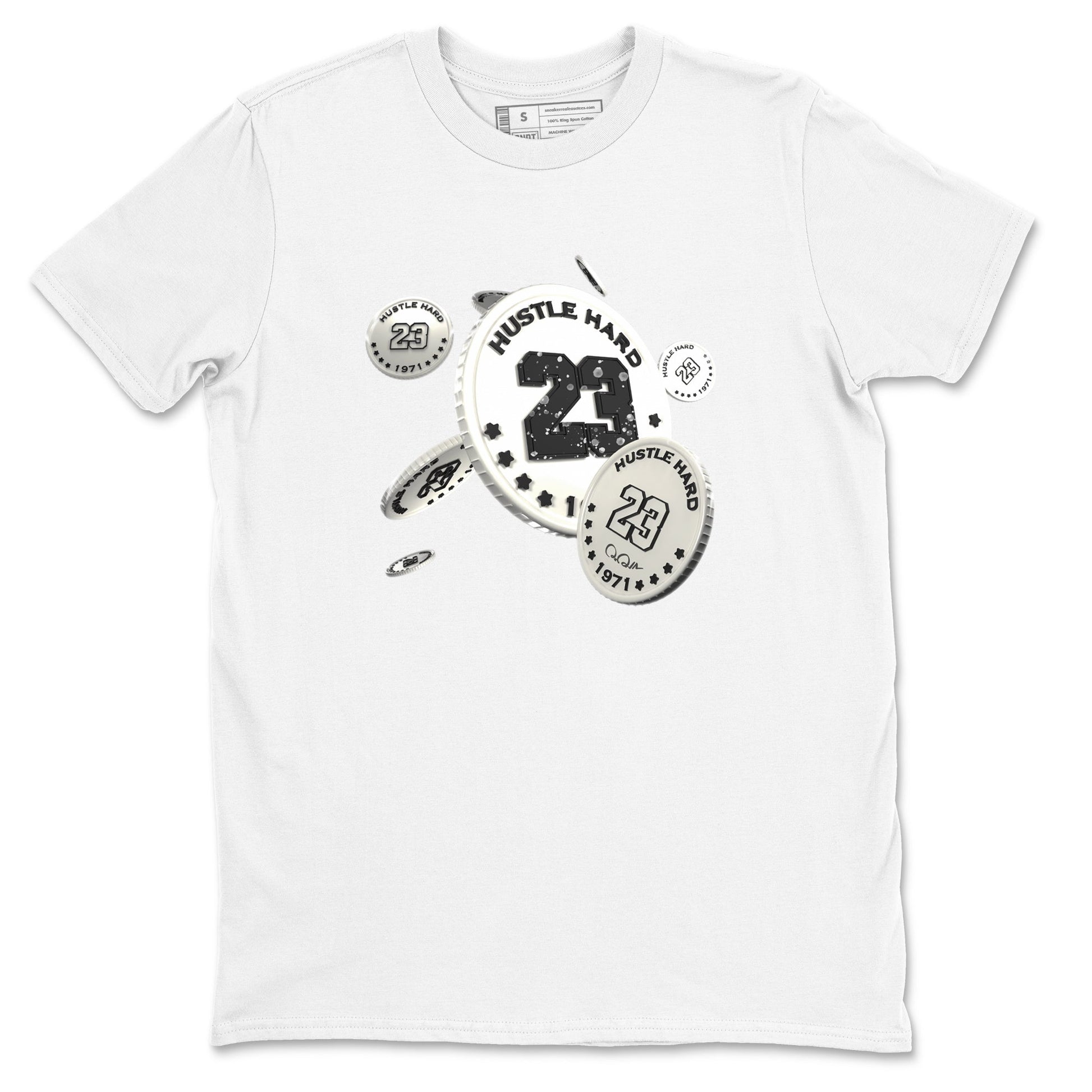 5s Sail shirt to match jordans Coin Drop sneaker tees Air Jordan 5 Sail SNRT Sneaker Release Tees unisex cotton White 2 crew neck shirt