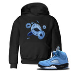 Air Jordan 5 UNC Coin Drop Baby and Kids Sneaker Tees AJ5 UNC Kids Sneaker Tees Washing and Care Tip