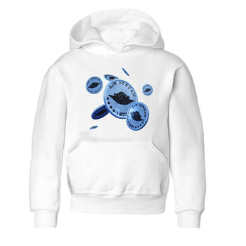 Jordan 5 UNC Jordan Shirts Coin Drop Sneaker Tees AJ5 UNC Sneaker Release Tees Kids Shirts White 2