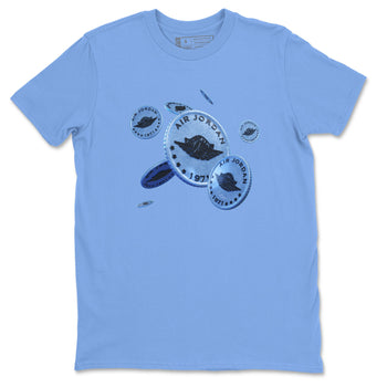 Jordan 5 UNC Jordan Shirts Coin Drop Sneaker Tees AJ5 UNC SNRT Sneaker Tees Unisex Shirts Carolina Blue 2