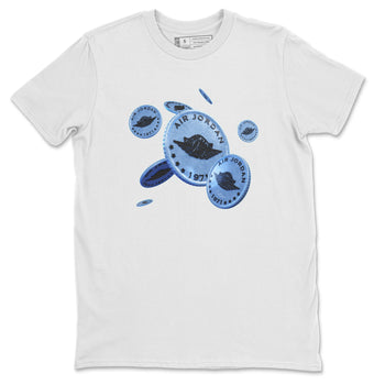Jordan 5 UNC Jordan Shirts Coin Drop Sneaker Tees AJ5 UNC SNRT Sneaker Tees Unisex Shirts White 2