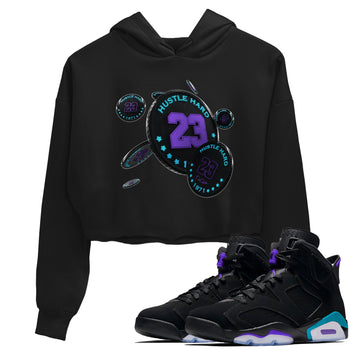 Air Jordan 6 Aqua Sneaker Match Tees Coin Drop Sneaker Tees AJ6 Aqua Sneaker Release Tees Women's Shirts Black 1