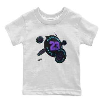 Air Jordan 6 Aqua Sneaker Match Tees Coin Drop Sneaker Tees AJ6 Aqua Sneaker Release Tees Kids Shirts White 2