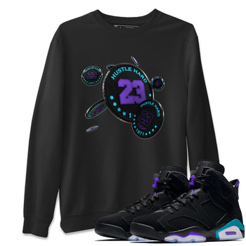Air Jordan 6 Aqua Sneaker Match Tees Coin Drop Sneaker Tees AJ6 Aqua Sneaker Release Tees Unisex Shirts Black 1