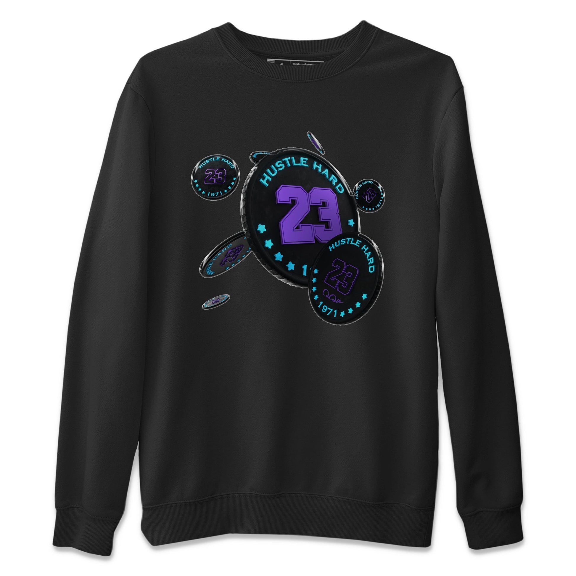 Air Jordan 6 Aqua Sneaker Match Tees Coin Drop Sneaker Tees AJ6 Aqua Sneaker Release Tees Unisex Shirts Black 2