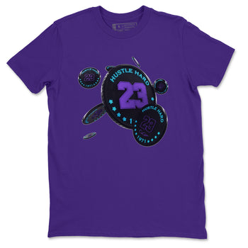 Air Jordan 6 Aqua Sneaker Match Tees Coin Drop Sneaker Tees AJ6 Aqua Sneaker Release Tees Unisex Shirts Purple 2