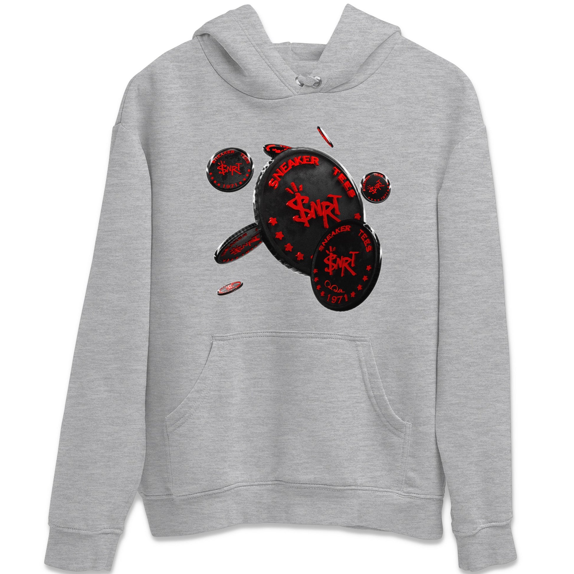 Air Jordan 6 Toro Bravo Sneaker Match Tees Coin Drop Sneaker Tees 3D Graphic Design Shirts AJ6 Toro Bravo Sneaker Release Tees Unisex Shirts Heather Grey 2
