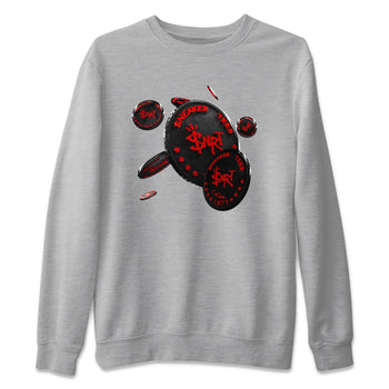 Air Jordan 6 Toro Bravo Sneaker Match Tees Coin Drop Sneaker Tees 3D Graphic Design Shirts AJ6 Toro Bravo Sneaker Release Tees Unisex Shirts Heather Grey 2