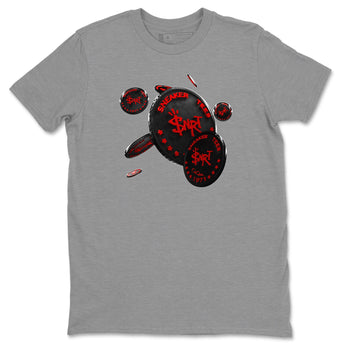 Air Jordan 6 Toro Bravo Sneaker Match Tees Coin Drop Sneaker Tees 3D Graphic Design Shirts AJ6 Toro Bravo Sneaker Release Tees Unisex Shirts Heather Grey 2