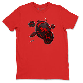 Air Jordan 6 Toro Bravo Sneaker Match Tees Coin Drop Sneaker Tees 3D Graphic Design Shirts AJ6 Toro Bravo Sneaker Release Tees Unisex Shirts Red 2