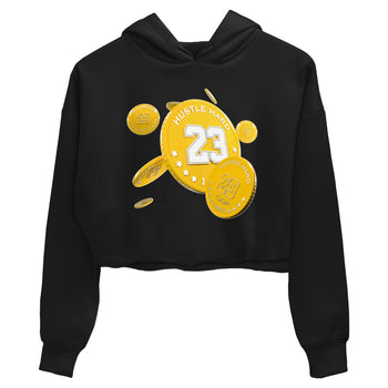 6s Yellow Ochre shirt to match jordans Coin Drop sneaker tees Air Jordan 6 Yellow Ochre SNRT Sneaker Release Tees Black 2 Crop T-Shirt