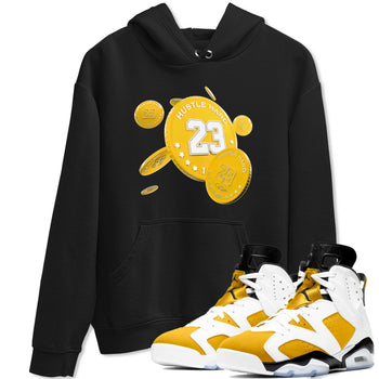 6s Yellow Ochre shirt to match jordans Coin Drop sneaker tees Air Jordan 6 Yellow Ochre SNRT Sneaker Release Tees Unisex Black 1 T-Shirt