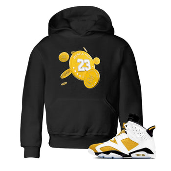 6s Yellow Ochre shirt to match jordans Coin Drop sneaker tees Air Jordan 6 Yellow Ochre SNRT Sneaker Release Tees Baby Toddler Black 1 T-Shirt