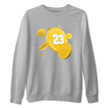 6s Yellow Ochre shirt to match jordans Coin Drop sneaker tees Air Jordan 6 Yellow Ochre SNRT Sneaker Release Tees Unisex Heather Grey 2 T-Shirt
