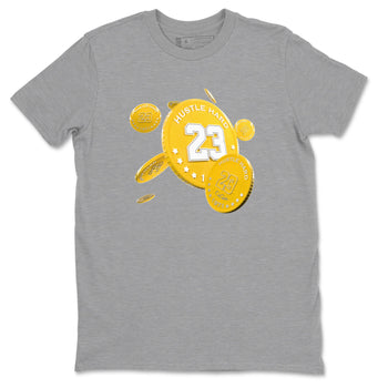 6s Yellow Ochre shirt to match jordans Coin Drop sneaker tees Air Jordan 6 Yellow Ochre SNRT Sneaker Release Tees Unisex Heather Grey 2 T-Shirt