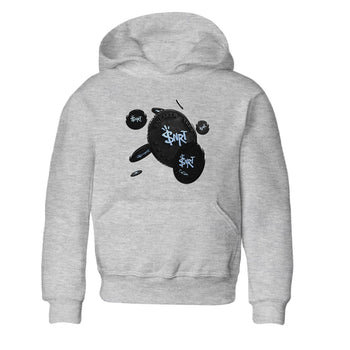 Air Jordan 7 Chambray Sneaker Match Tees Coin Drop Sneaker Tees AJ7 Chambray Sneaker Release Tees Kids Shirts Heather Grey 2