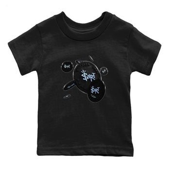 Air Jordan 7 Chambray Sneaker Match Tees Coin Drop Sneaker Tees AJ7 Chambray Sneaker Release Tees Kids Shirts Black 2
