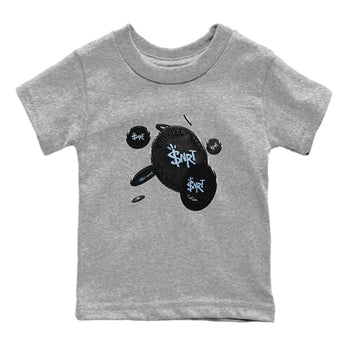 Air Jordan 7 Chambray Sneaker Match Tees Coin Drop Sneaker Tees AJ7 Chambray Sneaker Release Tees Kids Shirts Heather Grey 2
