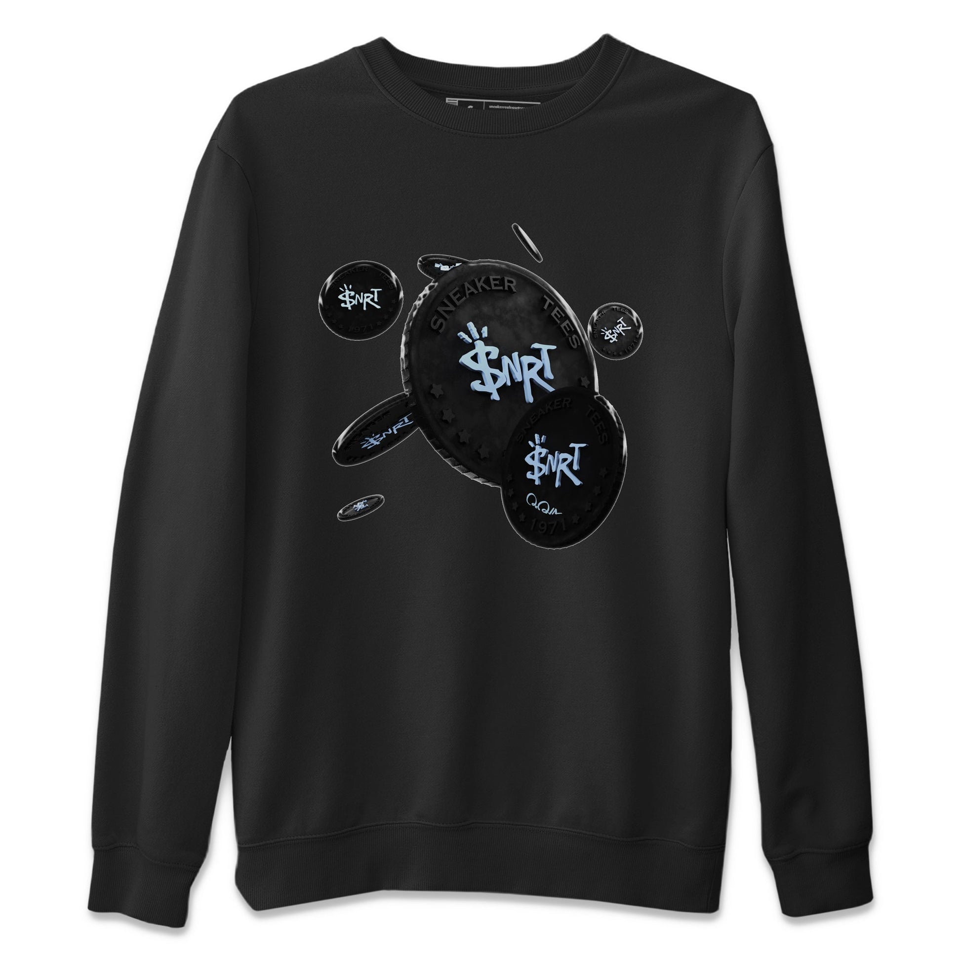Air Jordan 7 Chambray Sneaker Match Tees Coin Drop Sneaker Tees AJ7 Chambray Sneaker Release Tees Unisex Shirts Black 2