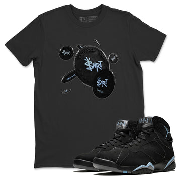 Air Jordan 7 Chambray Sneaker Match Tees Coin Drop Sneaker Tees AJ7 Chambray Sneaker Release Tees Unisex Shirts Black 1