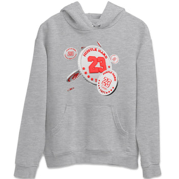 Air Jordan 7 Infrared Sneaker Match Tees Coin Drop Sneaker Tees AJ7 Infrared Sneaker Release Tees Unisex Shirts Heather Grey 2