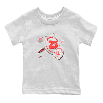 Air Jordan 7 Infrared Sneaker Match Tees Coin Drop Sneaker Tees AJ7 Infrared Sneaker Release Tees Kids Shirts White 2