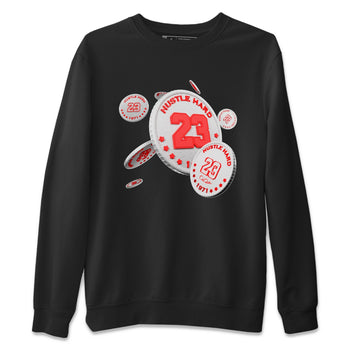Air Jordan 7 Infrared Sneaker Match Tees Coin Drop Sneaker Tees AJ7 Infrared Sneaker Release Tees Unisex Shirts Black 2