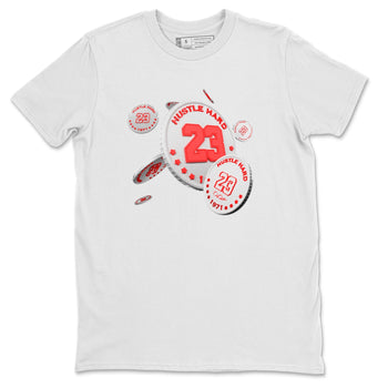 Air Jordan 7 Infrared Sneaker Match Tees Coin Drop Sneaker Tees AJ7 Infrared Sneaker Release Tees Unisex Shirts White 2