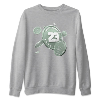 Dunk Mica Green Sneaker Match Tees Coin Drop Sneaker Tees Dunk OG Low Mica Green Sneaker Release Tees Unisex Shirts Heather Grey 2