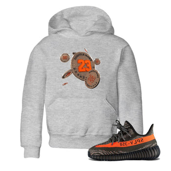 Yeezy 350 Carbon Beluga shirt to match jordans Coin Drop sneaker tees Adidas Yeezy Boost 350 Carbon Beluga SNRT Sneaker Release Tees Baby Toddler Heather Grey 1 T-Shirt