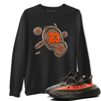 Yeezy 350 Carbon Beluga shirt to match jordans Coin Drop sneaker tees Adidas Yeezy Boost 350 Carbon Beluga SNRT Sneaker Release Tees Unisex Black 1 T-Shirt