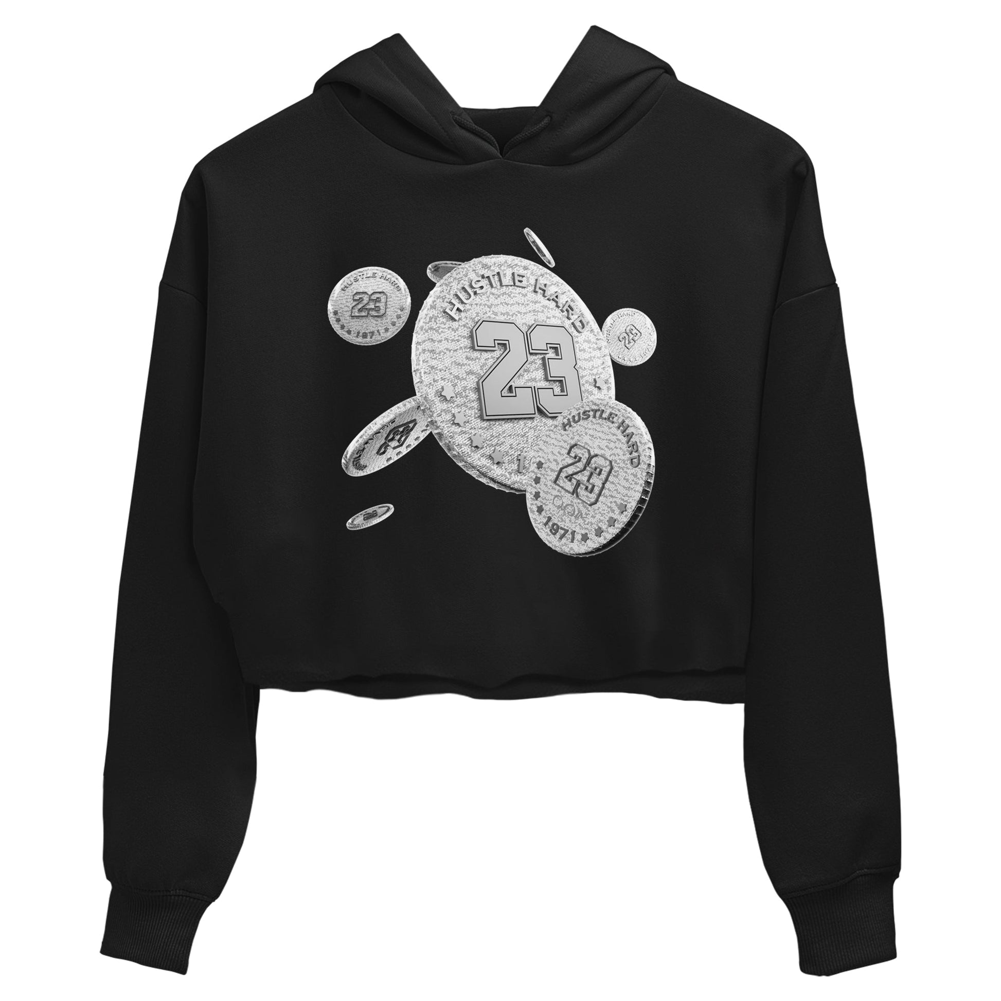 Yeezy 350 Static shirt to match jordans Coin Drop sneaker tees Adidas Yeezy 350 Static SNRT Sneaker Release Tees Black 2 Crop T-Shirt