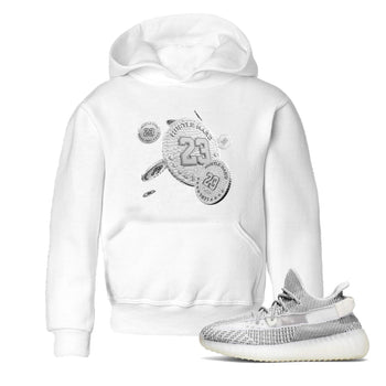 Yeezy 350 Static shirt to match jordans Coin Drop sneaker tees Adidas Yeezy 350 Static SNRT Sneaker Release Tees Baby Toddler White 1 T-Shirt
